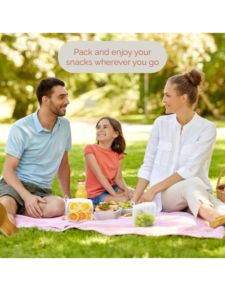 Bolsas de Silicona Reutilizables Reli. Snack 500 ml - 2 Paquete