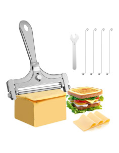 Cortador de Queso Neyauo 6 Piezas Acero Inoxidable Ajustable