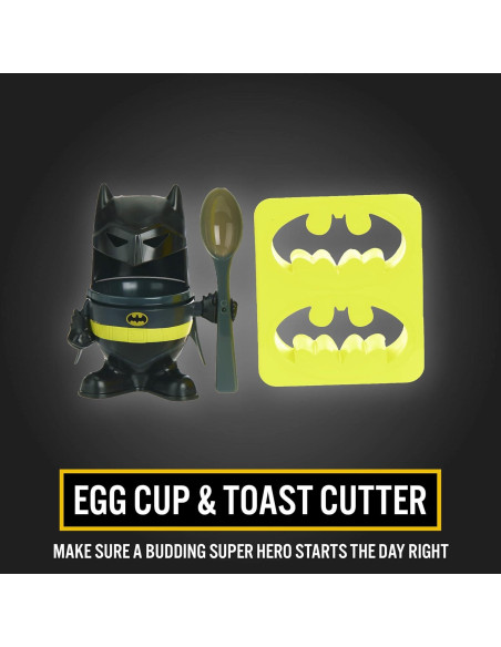Juego de desayuno Batman Paladone - Taza, cuchara y cortador