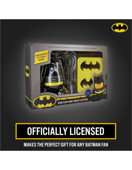 Juego de desayuno Batman Paladone - Taza, cuchara y cortador