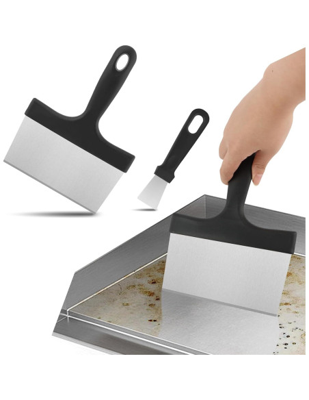 Raspador de Parrilla de Acero Inoxidable RVXlRDN - 2 Piezas