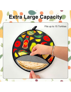 Paquete de 2 Calentadores de Tortillas Giococo 30x30 cm Aislantes 2