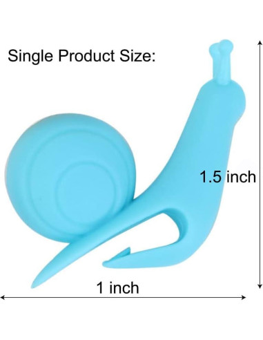 Paquete de 10 Clips de Silicona Caracol SOSUO para Bolsas de Té