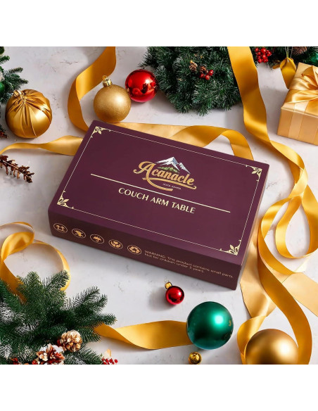 Mesa de Reposabrazos Acanacle de Madera de Acacia 39.1x24.9cm