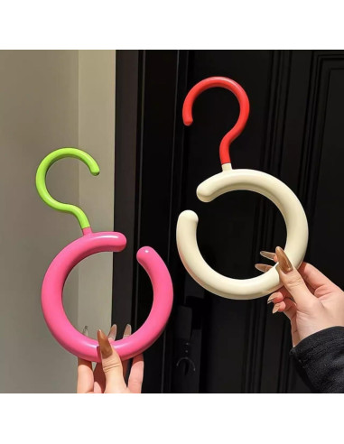 Organizador de Ganchos Rotativos MIXNEX 3 Pcs Coloridos 360