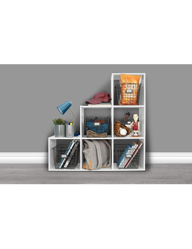 Cesta de Almacenamiento Pequeña Spectrum Gris Industrial 34.9x24.8x20.3 cm