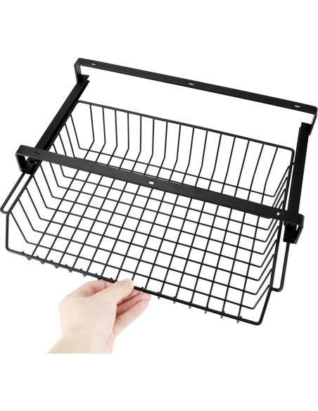 Cajón Bajo Escritorio QWORK - Organizador de Metal 32x23cm