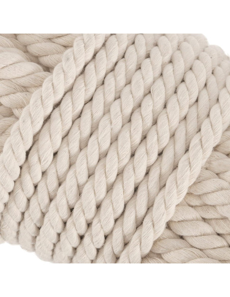 Cuerda de Algodón Trenzada SHEUTSAN 1.3 cm x 50 m Natural