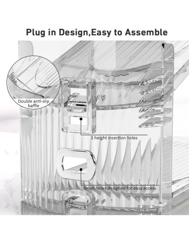 Organizador de Zapatos Transparente WY - Paquete de 12 Unidades