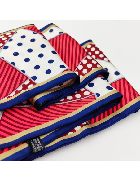 Bufanda Larga de Seda para Mujeres - 150x15 cm - 4 Piezas