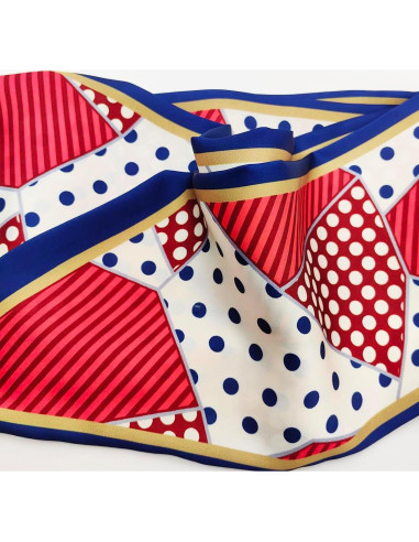 Bufanda Larga de Seda para Mujeres - 150x15 cm - 4 Piezas