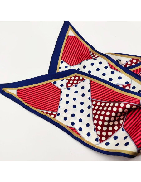 Bufanda Larga de Seda para Mujeres - 150x15 cm - 4 Piezas