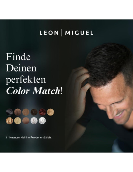 Polvo para Línea de Cabello Leon Miguel - 4g Negro - Unisex