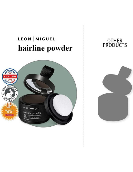Polvo para Línea de Cabello Leon Miguel - 4g Negro - Unisex