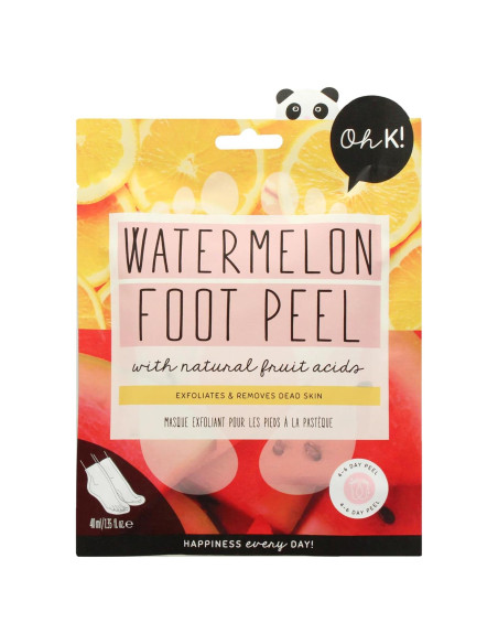 Mascarilla Exfoliante para Pies Oh K! Sandía - 1 Par