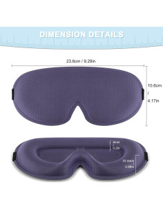 Paquete de 2 Máscaras de Sueño 3D Vanjua - Bloqueo Total de Luz 2