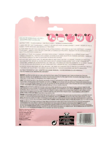 Mascarilla Exfoliante para Pies Oh K! Sandía - 1 Par