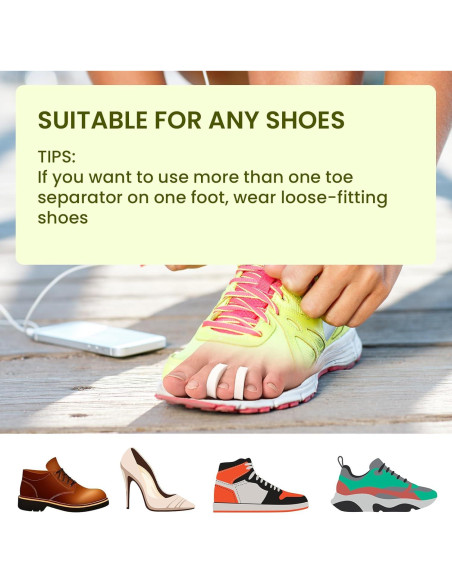 Separadores de Dedos de Espuma Bukihome - 44 Piezas Suaves y Transpirables