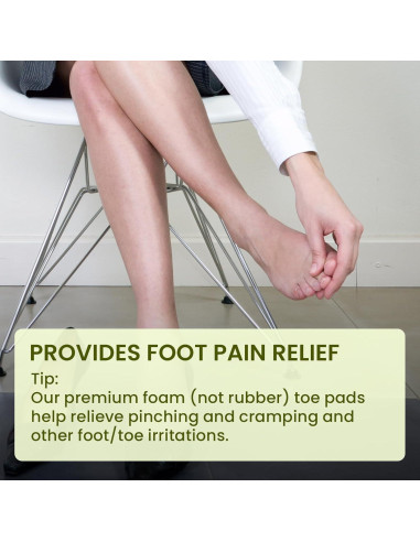 Separadores de Dedos de Espuma Bukihome - 44 Piezas Suaves y Transpirables