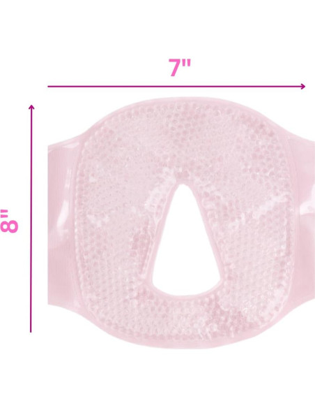 Máscara Facial Caliente Fría FOMI Care Rosa 20x17 cm