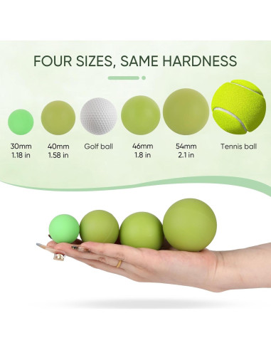 Bolas de Masaje para Pies HATYDF - Alivio Fascitis Plantar y Tensión Muscular (4 Piezas)