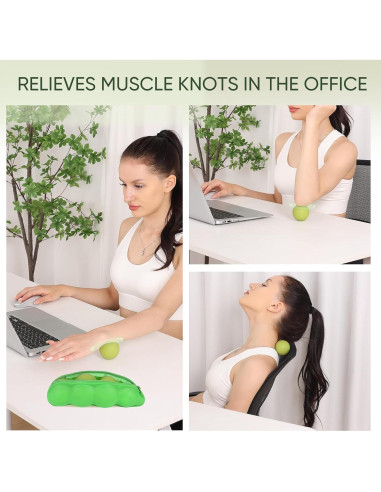 Bolas de Masaje para Pies HATYDF - Alivio Fascitis Plantar y Tensión Muscular (4 Piezas)