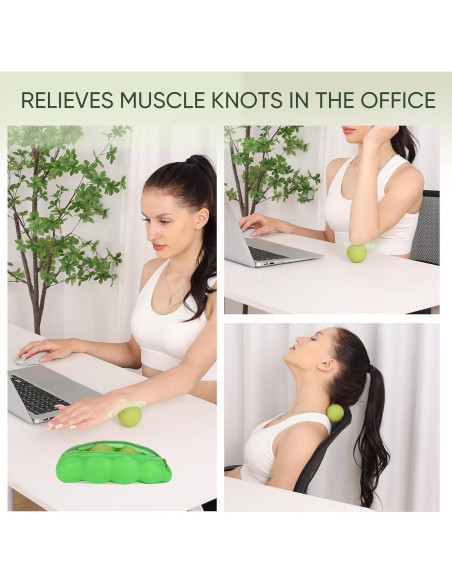 Bolas de Masaje para Pies HATYDF - Alivio Fascitis Plantar y Tensión Muscular (4 Piezas)