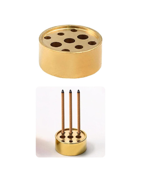 Soporte de Incienso de Latón SIXDAWANJIA con 9 Agujeros