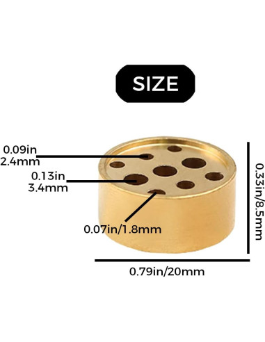 Soporte de Incienso de Latón SIXDAWANJIA con 9 Agujeros