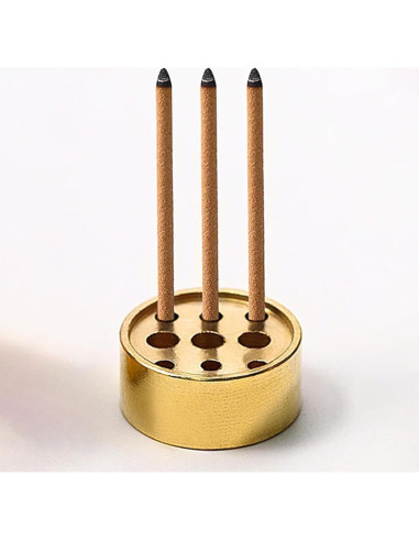 Soporte de Incienso de Latón SIXDAWANJIA con 9 Agujeros