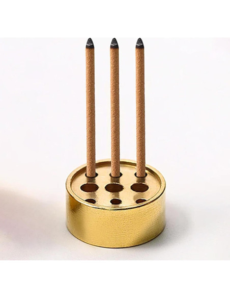Soporte de Incienso de Latón SIXDAWANJIA con 9 Agujeros