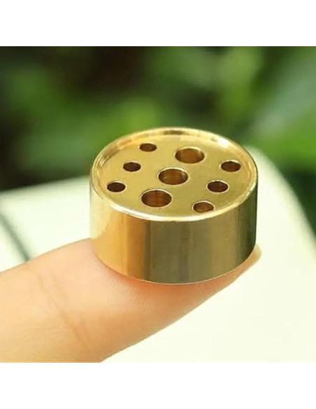 Soporte de Incienso de Latón SIXDAWANJIA con 9 Agujeros