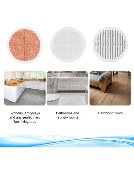 Paquete de 6 Almohadillas de Reemplazo Bissell Spinwave 2124