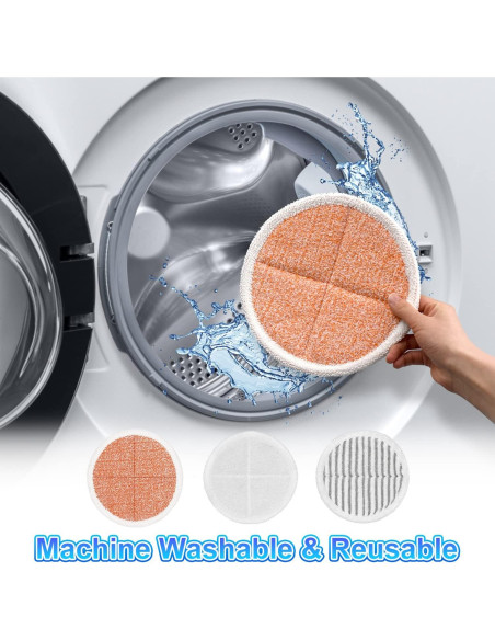 Paquete de 6 Almohadillas de Reemplazo Bissell Spinwave 2124