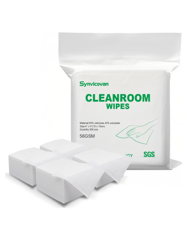 Toallitas de sala limpia Synivovan 10x10cm 1200 Pcs Grado B