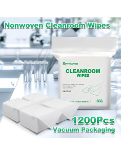Toallitas de sala limpia Synivovan 10x10cm 1200 Pcs Grado B 2