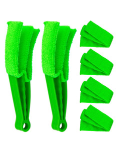Cepillos de Microfibra IFAMIO para Persianas - 2 Piezas con 6 Fundas