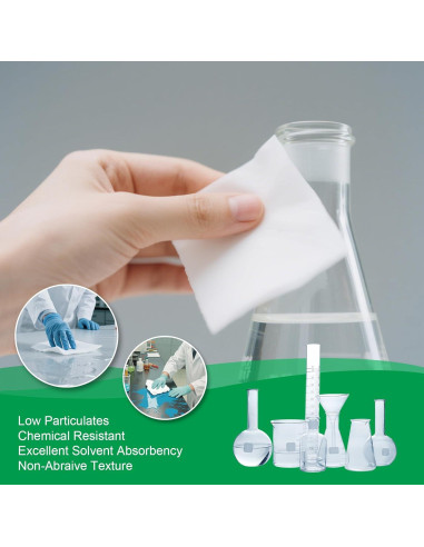 Toallitas de sala limpia Synivovan 10x10cm 1200 Pcs Grado B