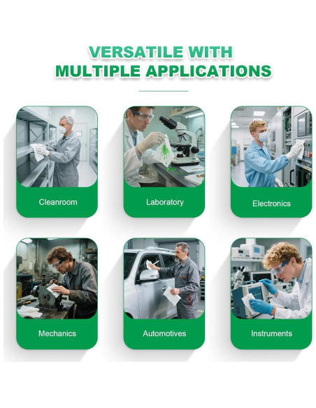 Toallitas de sala limpia Synivovan 10x10cm 1200 Pcs Grado B