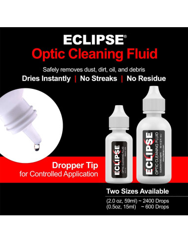 Combo Limpieza Óptica Eclipse 15ml + Toallitas PEC-PAD 100u