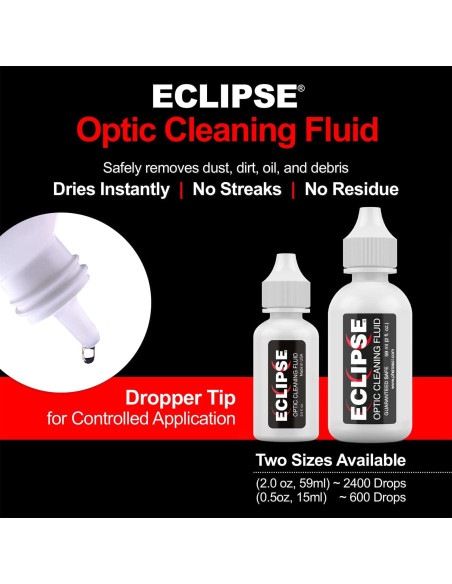 Combo Limpieza Óptica Eclipse 15ml + Toallitas PEC-PAD 100u