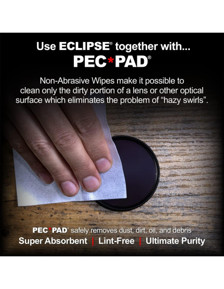 Combo Limpieza Óptica Eclipse 15ml + Toallitas PEC-PAD 100u