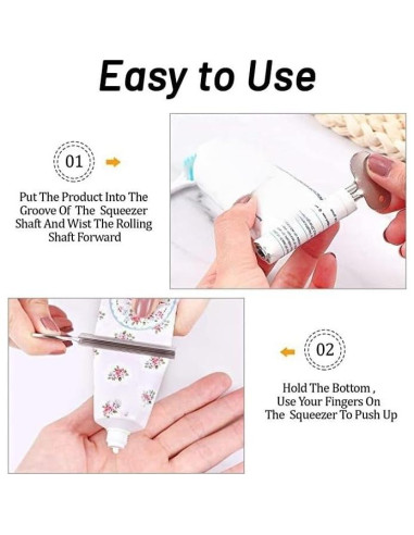 Paquete de 2 exprimidores de tubo Yopolaz de acero inoxidable