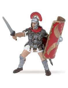 Figurita Papo Centurión Romano Pintada a Mano 10 cm