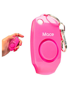 Alarma Personal Mace Rosa Neón - Sirena 130dB y Silbato