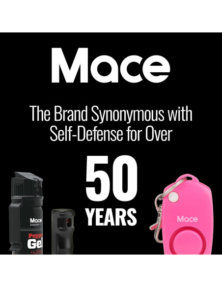 Alarma Personal Mace Rosa Neón - Sirena 130dB y Silbato