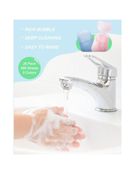 Hojas de Jabón de Papel DF DUALFERV para Manos - 400 Hojas