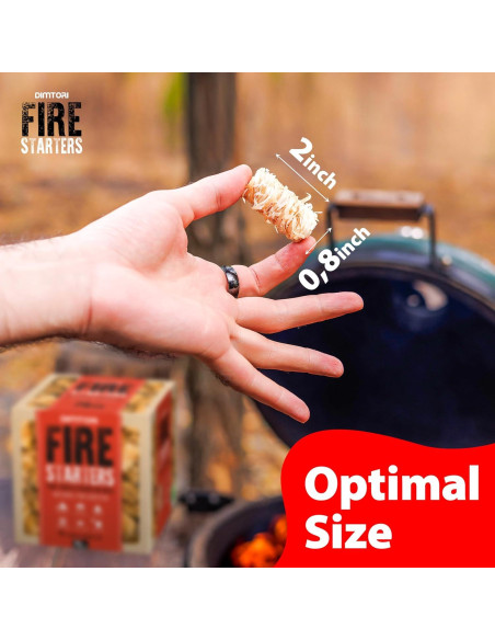 Encendedores Naturales DIMTORI 70 Piezas para Parrilla y BBQ