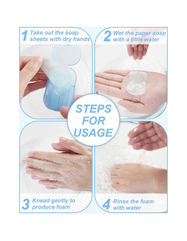 Hojas de Jabón de Papel DF DUALFERV para Manos - 400 Hojas