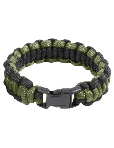 Pulsera de Paracord Bicolor Rothco 20.32 cm Verde Oliva/Negro